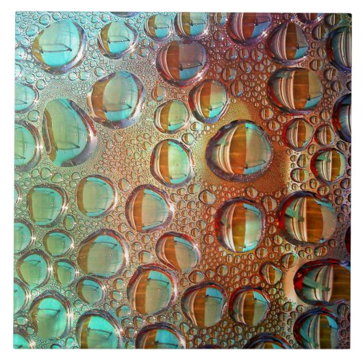 Regenboogdruppels Tegeltje (Voorkant)