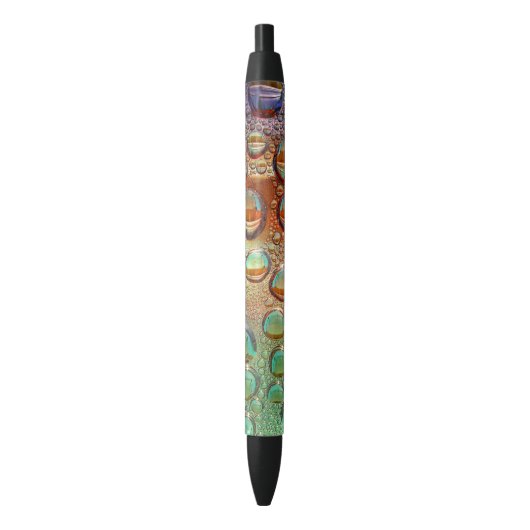 Regenboogdruppels Zwarte Inkt Pen (Voorkant Verticaal)