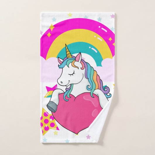 Regenboogeenheid met sterren bad handdoek (Handdoek)