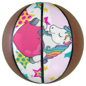 Regenboogeenheid met sterren basketbal (Verticaal)