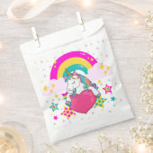 Regenboogeenheid met sterren bedankzakje (Geknipt)
