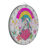 Regenboogeenheid met sterren dartbord (Voorkant Links)