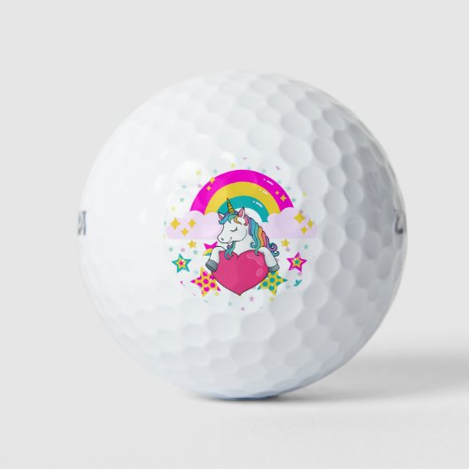 Regenboogeenheid met sterren golfballen (Voorkant)