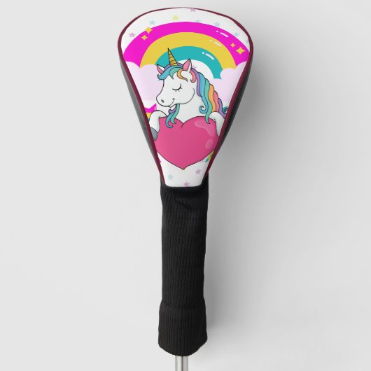 Regenboogeenheid met sterren golfheadcover (Voorkant)