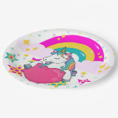 Regenboogeenheid met sterren papieren bordje (Gekanteld)