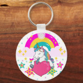 Regenboogeenheid met sterren sleutelhanger (Voorkant)