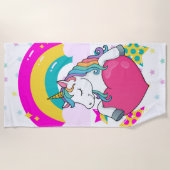 Regenboogeenheid met sterren strandlaken (Voorkant)