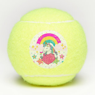 Regenboogeenheid met sterren tennisballen