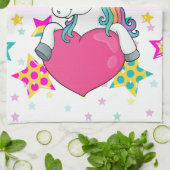 Regenboogeenheid met sterren theedoek (Gevouwen)