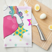 Regenboogeenheid met sterren theedoek (Quarter Fold)