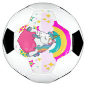 Regenboogeenheid met sterren voetbal (Gedraaid)