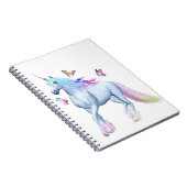 Regenboogeenhoorn en vlinders notitieboek (Rechterzijde)