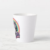 regenboogeenhoorn latte mok (Voorkant)