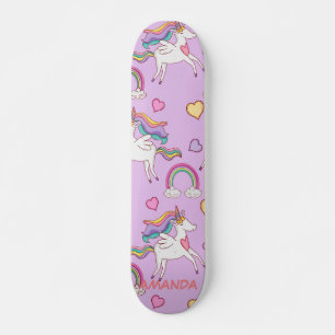Regenboogeenhoorn Persoonlijk Skateboard