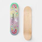 Regenboogeenhoorn Persoonlijk Skateboard (Voorkant)