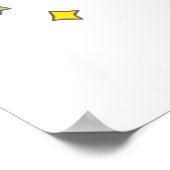 Regenboogeenhoorn Poster (Hoek)