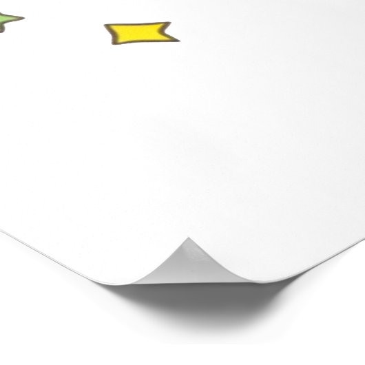 Regenboogeenhoorn Poster (Hoek)