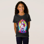 Regenboogeenhoorn T-shirt (Voorkant volledig)