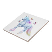 Regenboogeenhoorn Tegeltje (Zijkant)