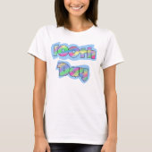 Regenboogeffect 100e dag van schooloverhemden t-shirt (Voorkant)