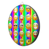 regenboogemoji dartbord (Voorkant Rechts)