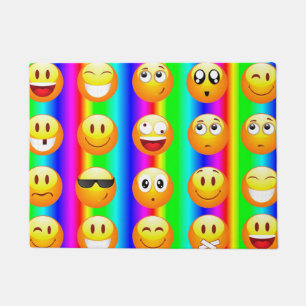 regenboogemoji deurmat doormat