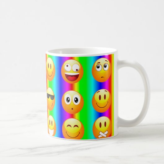 regenboogemoji koffiemok (Rechts)