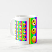 regenboogemoji koffiemok (Voorkant links)