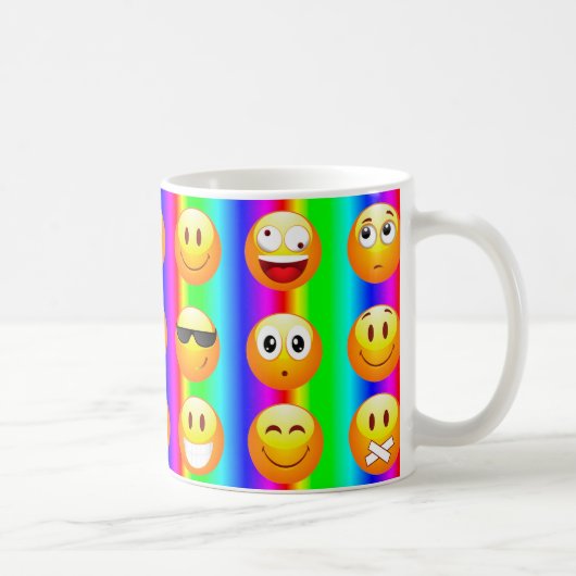 regenboogemoji koffiemok (Rechts)