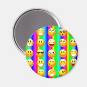 regenboogemoji magneet (Voorkant / Achterkant)