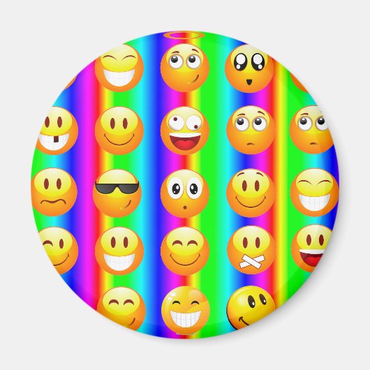 regenboogemoji magneet (Voorkant)