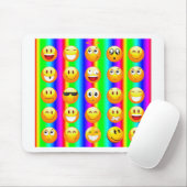 regenboogemoji muismat (Met muis)