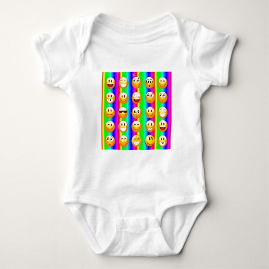regenboogemoji romper (Voorkant)