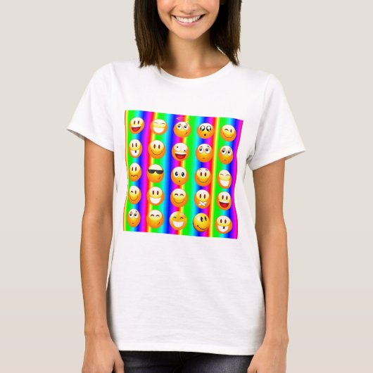 regenboogemoji t-shirt (Voorkant)