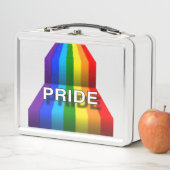 REGENBOOGEN WITTE LETTERTYPES VOOR PRIDE (In situ)