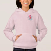 Regenboogende Cartoon Unicorn Kinder Zip Hoodie (Voorkant)