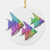 Regenboogengel Vis Keramisch Ornament (Voorkant)
