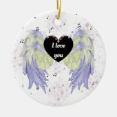 regenboogengel vleugels keramisch ornament (Voorkant)