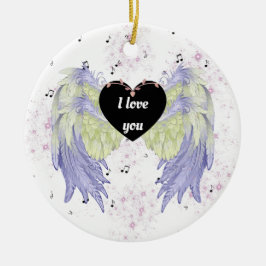 regenboogengel vleugels keramisch ornament