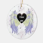 regenboogengel vleugels keramisch ornament (Links)