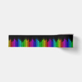 regenboogequalizer grosgrain lint (Voorkant)
