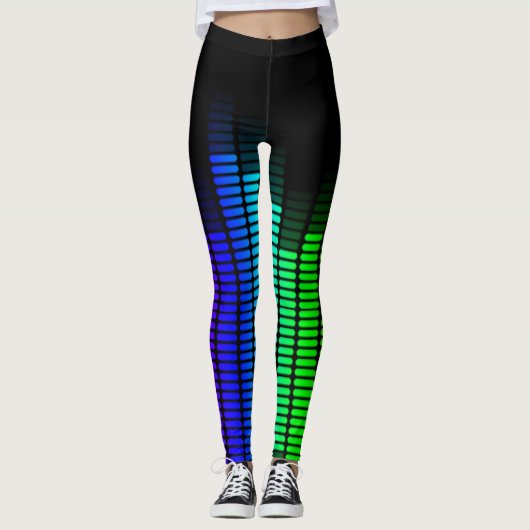 regenboogequalizer leggings (Voorkant)