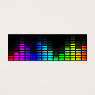 regenboogequalizer mini visitekaartjes