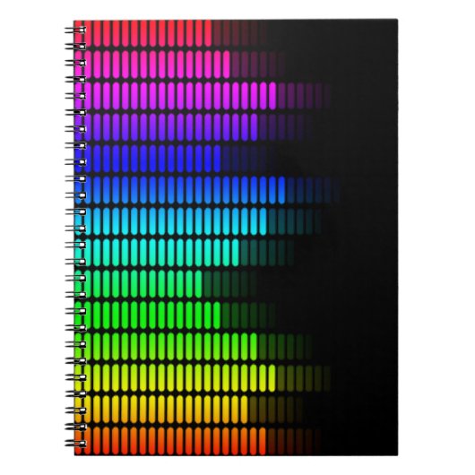regenboogequalizer notitieboek (Voorkant)