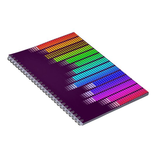 regenboogequalizer notitieboek (Rechterzijde)