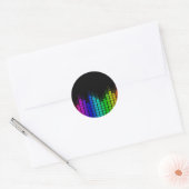 regenboogequalizer ronde sticker (Envelop)