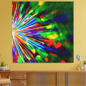 Regenboogexplosie Canvas Afdruk (Insitu (Woonkamer))
