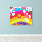 Regenboogexplosie Canvas Afdruk (Insitu (Houten vloer))