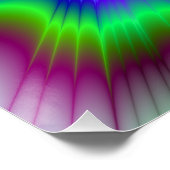 Regenboogexplosie de perfecte Poster van Zazzle (Hoek)