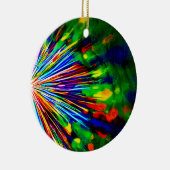 Regenboogexplosie Keramisch Ornament (Rechts)